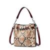 Advanced Soft Leather Serpentine Bucket Bag for Women's Summer New Style Chain Bag, Light Luxury Handbag, Women's Single Shoulder Crossbody Bag