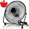 Wrought Iron USB Mini Silent Table Fan - Available in 4”, 6”, and 8” sizes for Desktop or Office Use