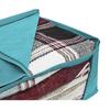 49x36x21cm Non Woven Fabric Folding Storage Box Clothes Collecting Case Toys Quilt Storage Box Clear Window Organizer