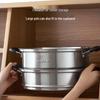 Kobach 304 Stainless Steel 3-Layer Steamer Pot