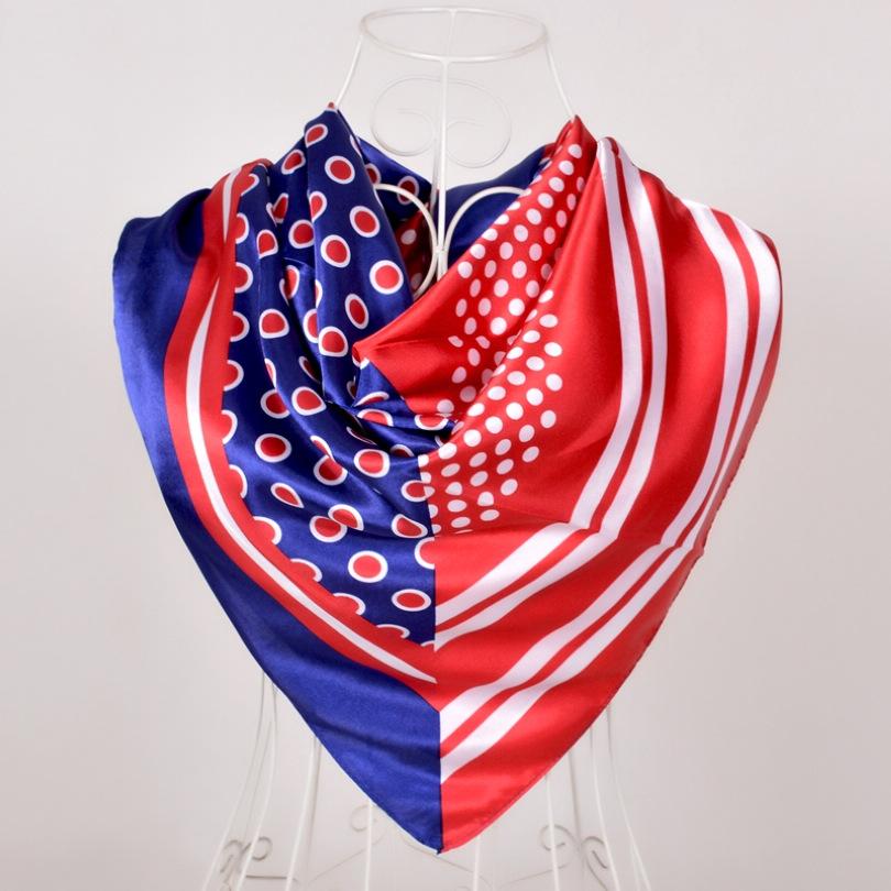 [BYSIFA] 90*90cm Fashion Purple Grey Polyester Silk Scarf Hijab Printed For Wome New Style Women Big Square Silk Scarf Shawl