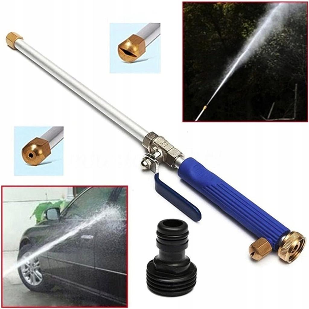 Rosfix Ciśnieniowa Lanca Do Węża Ogrodowego 3/4"" – Wysokie Ciśnienie 25 Bar | Zasięg Mycia 15 M | Gumowana Rączka I 3 Dysze