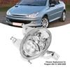 1Pc Front Fog Light Super Bright Water Resistant Bumper Driving Lamp Rplacement for Peugeot 206  2000-2004 2005 2006 2007 2008