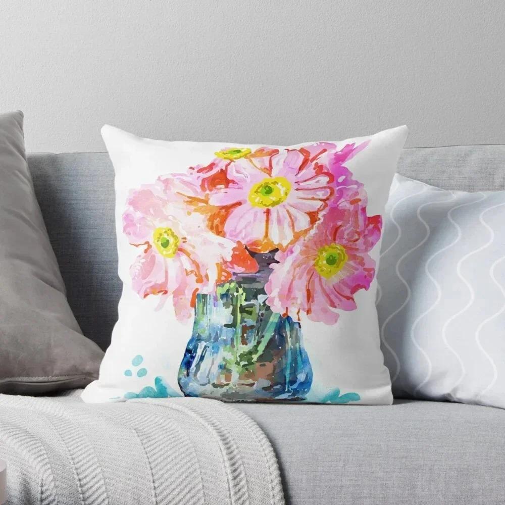 Tropical Plant Pattern Decorative Pillow Cover Car Sofa Square Cushion Pillow Cover