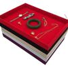 Large Black Velvet Jewelry Display Box for Earrings and Watches