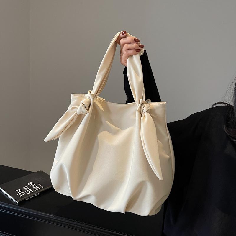 Retro einfache faule Wind Leinwandtasche lässige literarische Umhängetasche Damen einfarbig breiter Schultergurt Beuteltasche