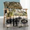 Harley-davidson Motorcycles Personalized Text Blanket Cozy Customizable Blanket Ultra-Soft Throw For Office Nap Bedding Livingroom for All Occasions