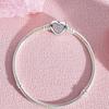 925 Sterling Silver Zircon Love Heart Sweet Bracelet DIY Bead Making Fit Original Bracelets Fine Jewelry Gift