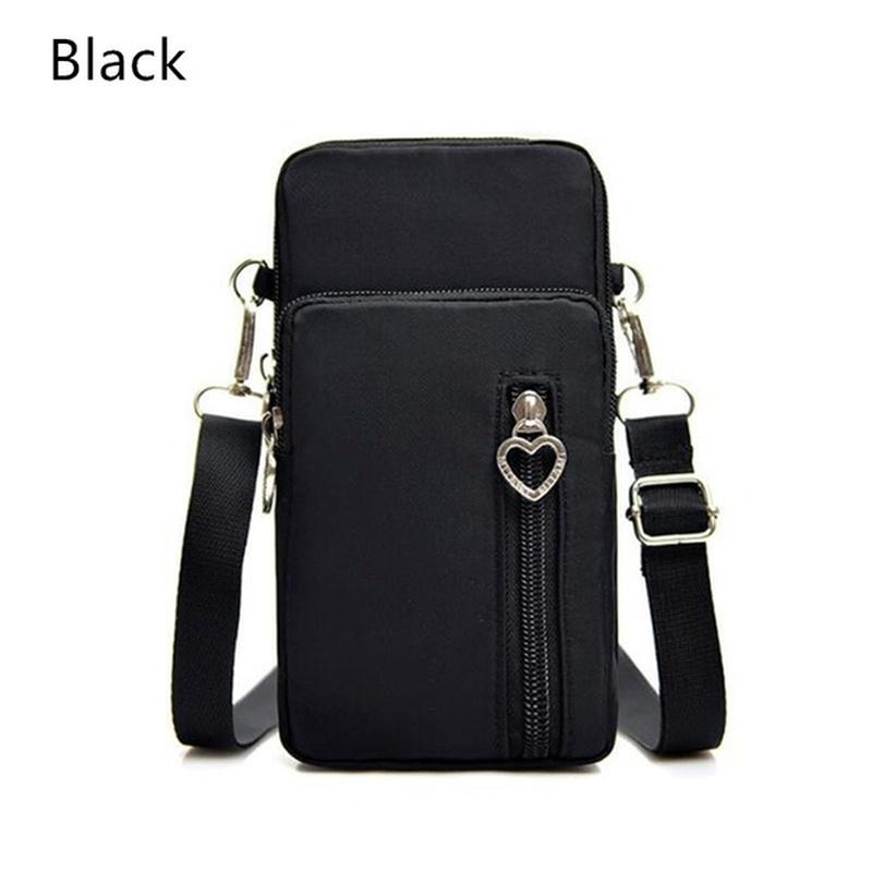 Women Nylon Shoulder Bag Wallet Phone Bag Mini Crossbody Messenger Bag Travel Passport Purse