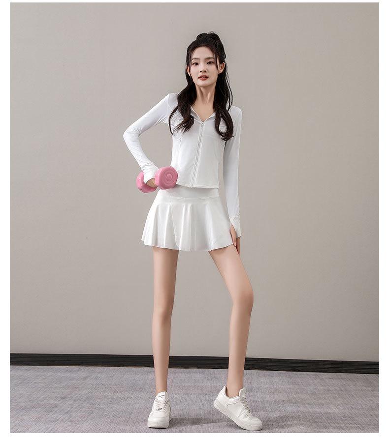 Women's 2024 Summer Ice Silk UV Protection Quick-Dry Hooded Sports Outfit