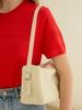 Momet Mia Nylon Shoulder Bag Cream
