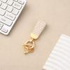Luxury PU Leather Anti-Lost Motorcycle Car Keychain Pendant