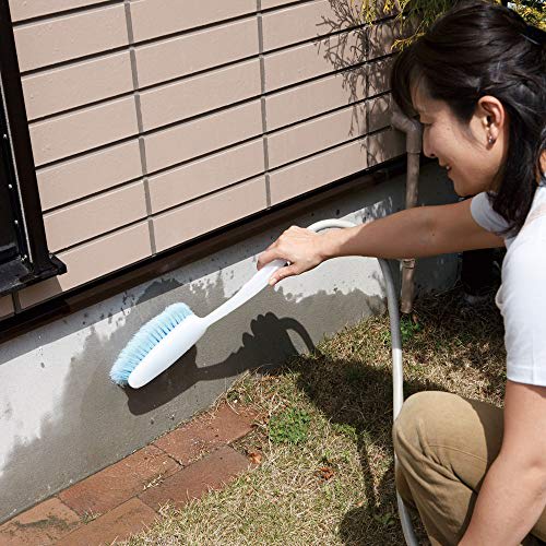 Azuma Handy Water-Permeable Brush, Total Length: Approx. 41cm, Soft, Split-Tip Brush, Ideal for Cleaning the Fine Mesh of Screen Doors. AZ289