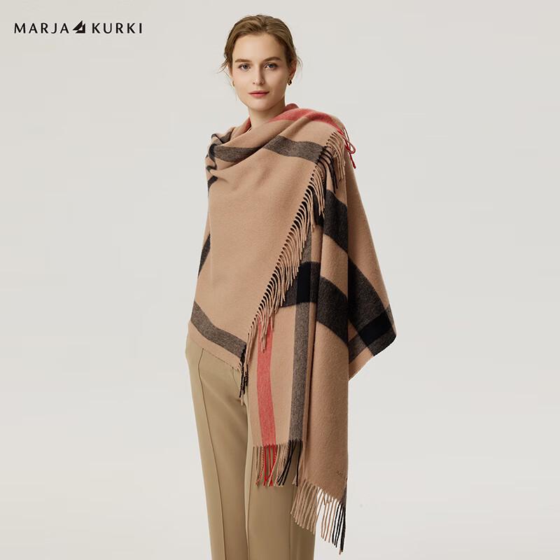 MARJA KURKI Women's 100% Wool Shawl Gift Set