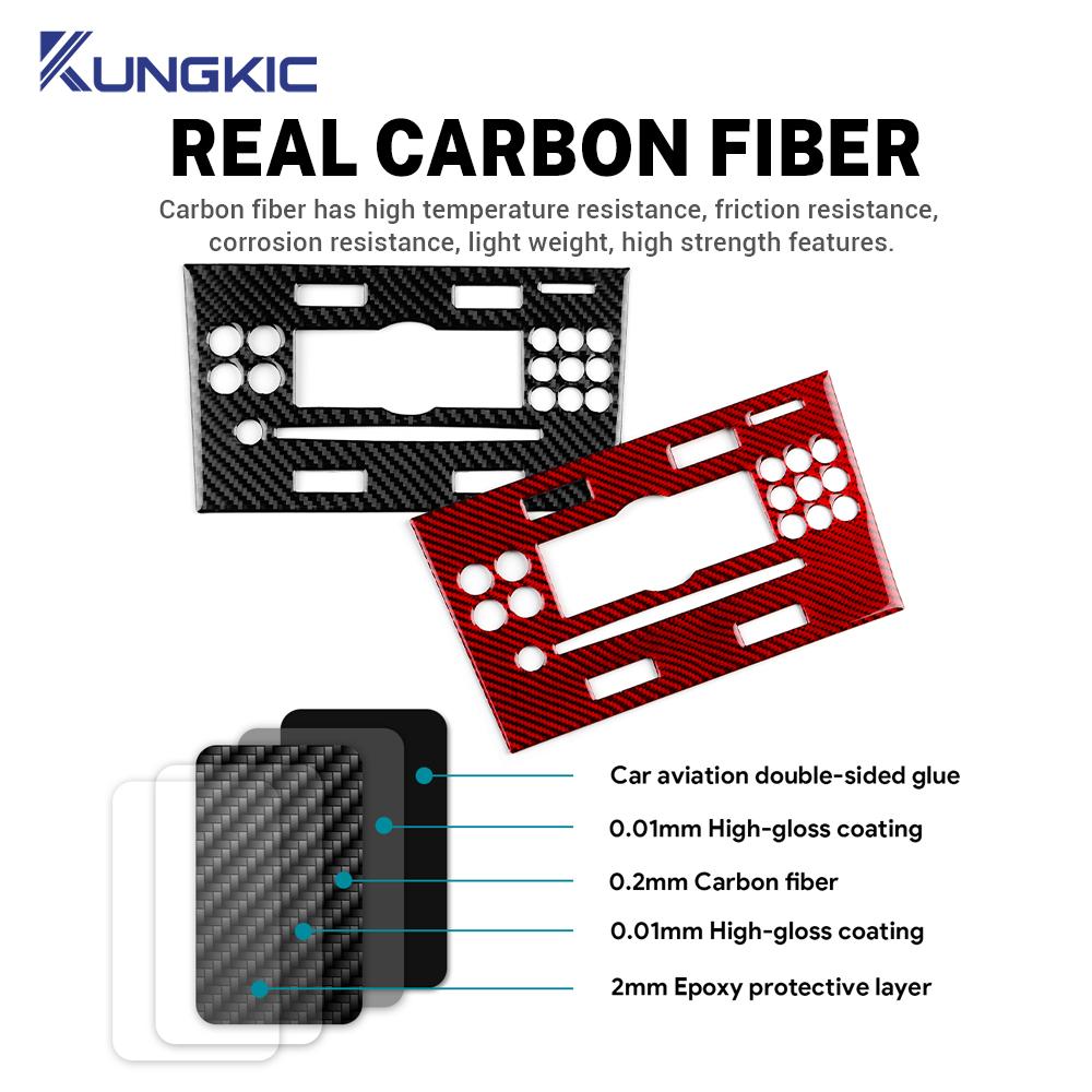 Echter Weicher Kohlefaseraufkleber Für Vauxhall Opel Astra H MK5 2004 2005 2006 2007 2008 2009 2010 LHD RHD Auto CD AC Rahmen Panel