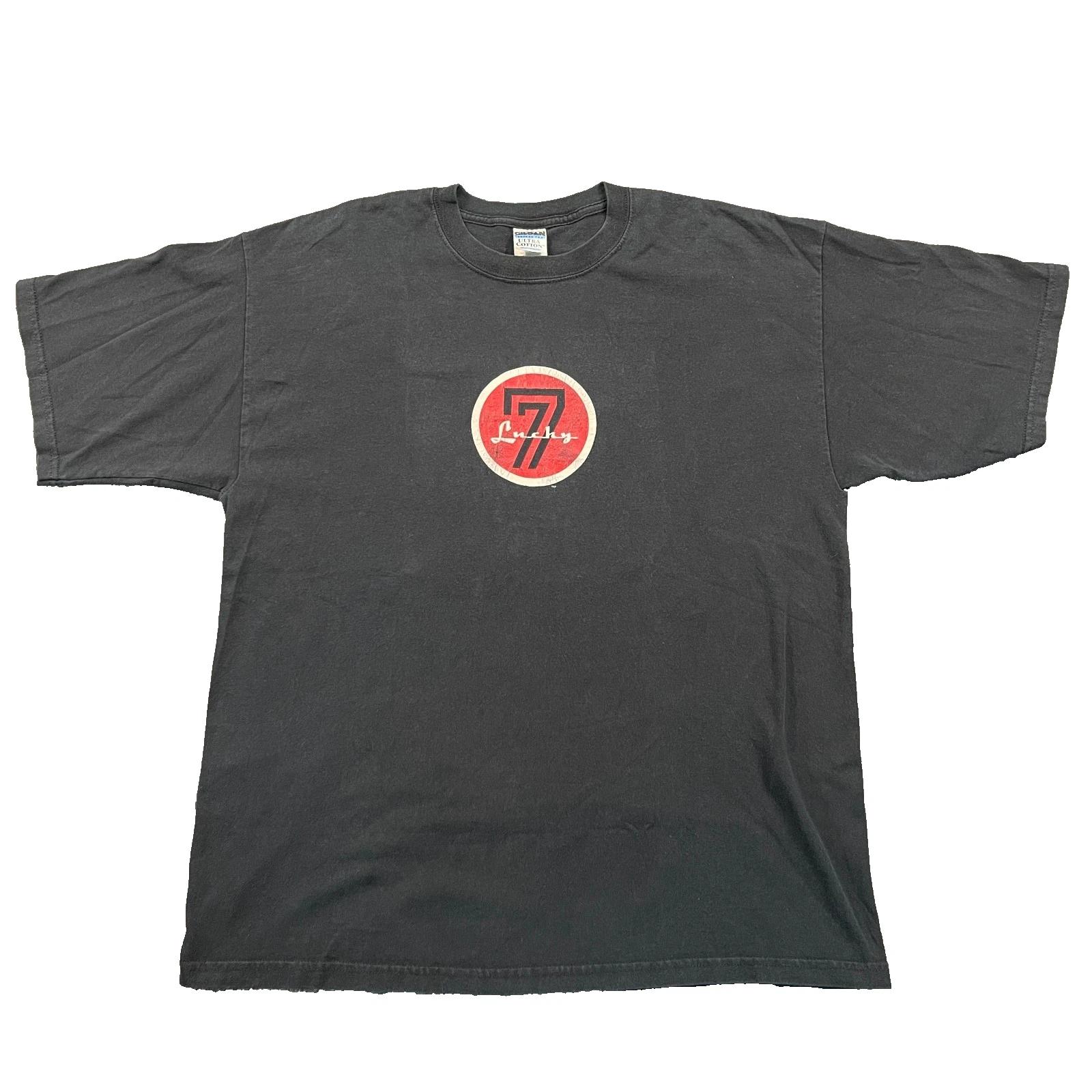 

Vintage 90s Lucky-7 Ska Punk Rock Band Shirt XL 23x30 Black 3XL