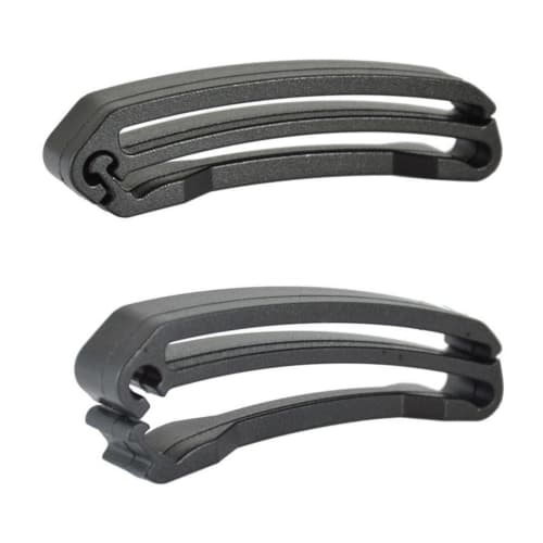 Webbing Strap Keeper - Webbing Tail Clip, Scuba Diving Webbing Clip, Plastic Belt Clip, Webbing Connection Clip, 2 Belt Storage Buckles, 2 Strap End M