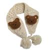Windproof Plush Earmuffs Eye Catching Plush Bear Decals Ear Warmer for Adult Woman Keep Ear Warm Cold Weather Supplies
