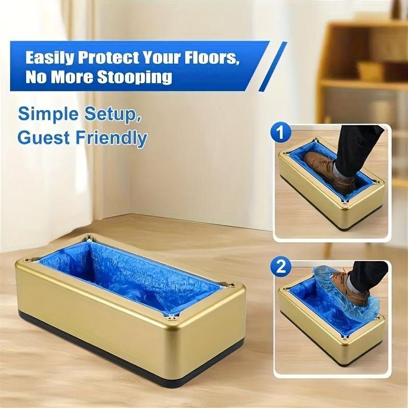 New Shoe Cover Machine with 100 Shoe Covers Automatic Shoe Wearing Device for Parties Gatherings Home Use To Avoid Guests' Shoes
