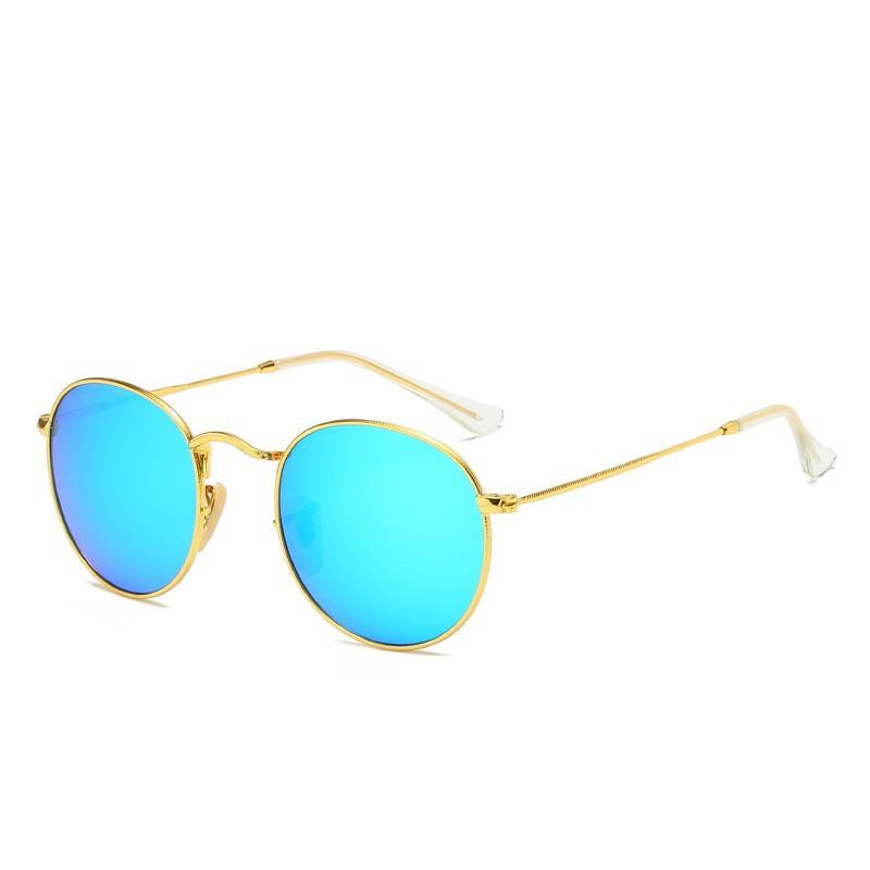 Fashion 3447 Glass Sunglasses Jelly Sunglasses Round Colorful Sunglasses Hipster Personality