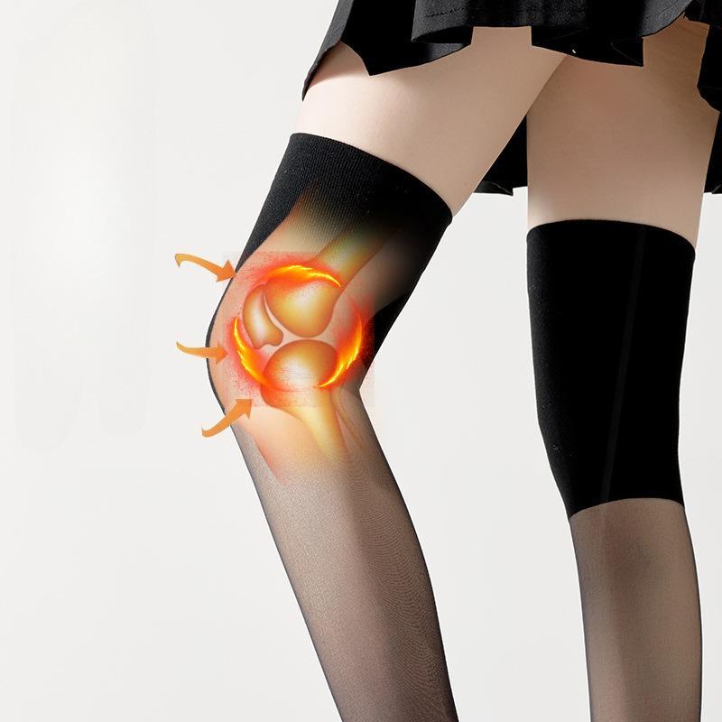 Women's Knee High Stockings for Air Conditioned Rooms Thin Seamless Over The Knee Long Stockings Cat Paw Pattern Anti Slip Anti Snagging Stockings