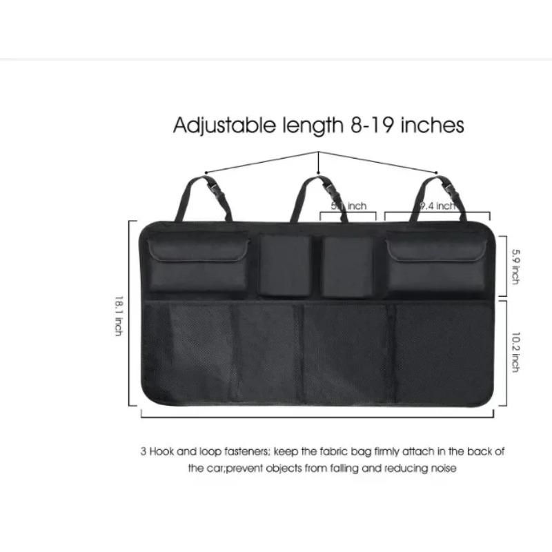 Car Trunk Organizer Backseat Storage Bag High Capacity Multi-use Oxford Car Seat Back Organizers Automobile Interior