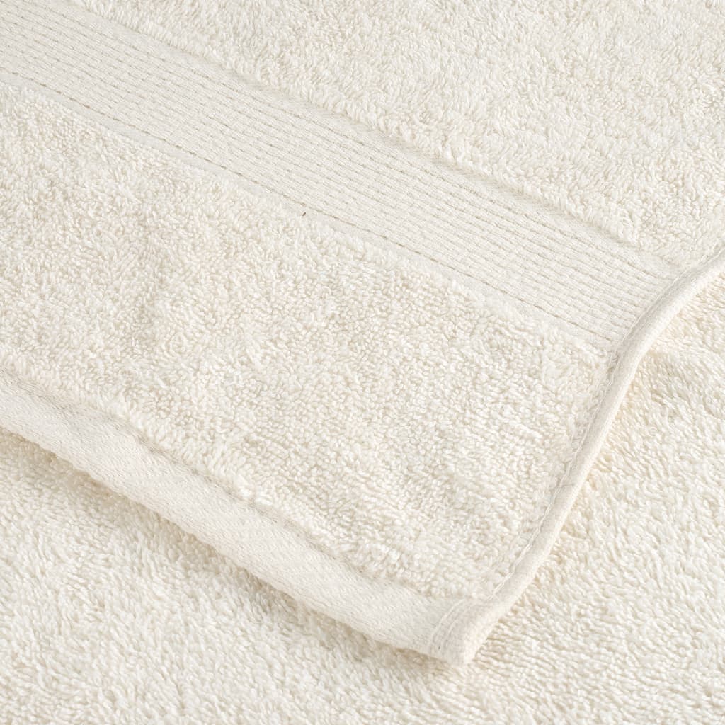 Ręczniki Premium Solund 10 Szt., Kremowe, 100X200 Cm, 600 G/Cm²