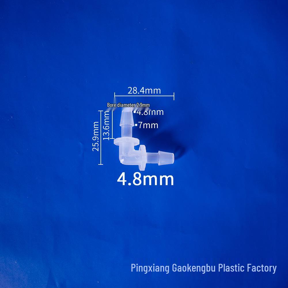 L-Shaped Elbow Plastic Connector Fittings, 90° Right Angle Pipe Accessories