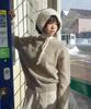 MOOD INSIDE WOMAN (Woman) Heavy Ground Mohair Knit_Beige