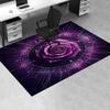 Purple Rose Chair Mat: Office Carpet, Oversized Rug for Home Decor, Sofa Cover, Gift for Any Room