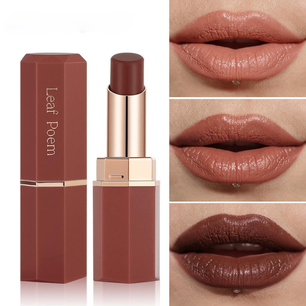 Octagonal Beveled Moisturizing Lipstick,Waterproof, Moisturizing, Long Lasting, Easy To Apply, and Enhances Your Complexion