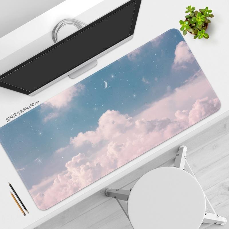 Pink Mouse Pad HD Printing Large Seaming Waterproof Mouse Pad Antislip Gaming Mouse Pad