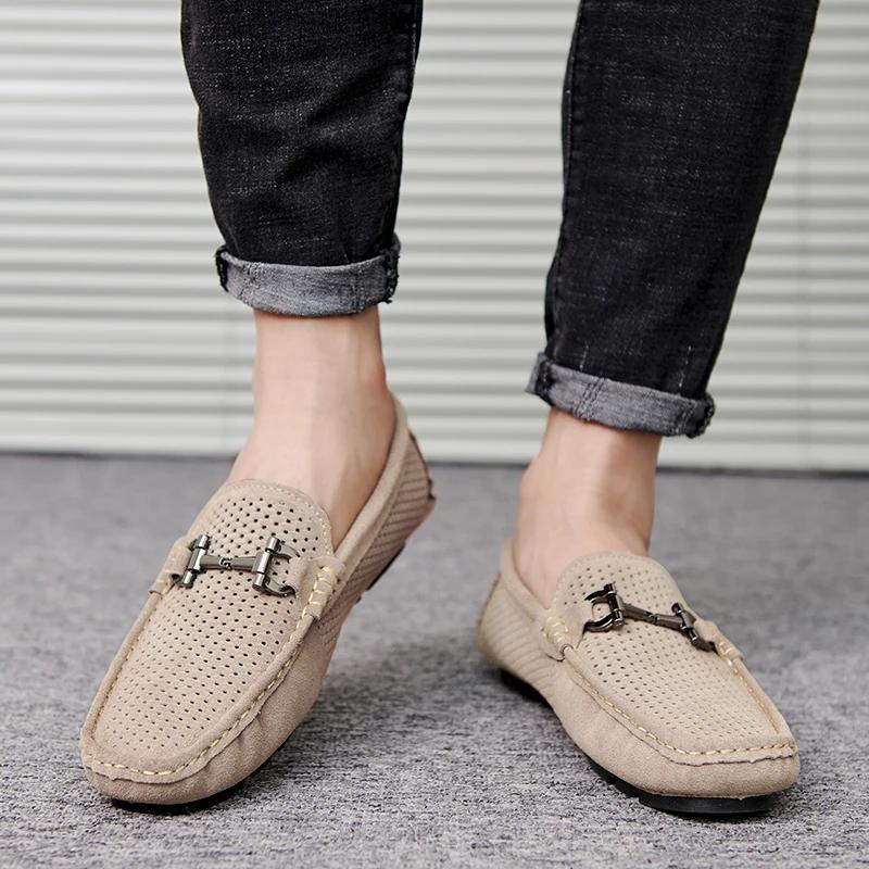 Fashion 2024 New Men Leather Casual Shoes Classic Mens Loafers Men Flats Big Size 37-46 Male Set of Feet Shoe Driving Shoes Moccasins