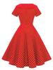 Wedtrend Retro 50s Rockabilly Swing Short Party Formal Perfect for and Plus Red and White Petite Size M Women's Dress, Sleeve, Dress, Dress, Weddings,