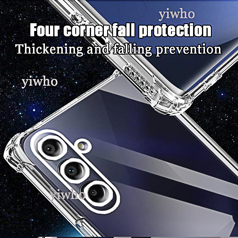 Luksusowe Przezroczyste Etui na Telefon dla Samsung Galaxy A15 5G A25 4G A35 A55 A05 A05S Etui Wstrząsoodporne Przezroczysta Tylna Nakładka A 15 25 35 55