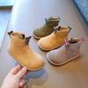 Herbst Winter Baby Jungen Mädchen Stiefel Oxford Wildleder Kinder Casual Schuhe Outdoor Anti-rutsch Kleinkind Schuhe Plüsch Kinder Stiefeletten