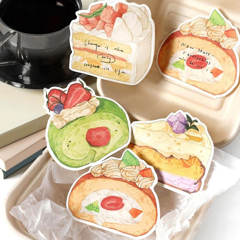 Lovely Cake Note Pad Simple Stickier Note Stickier Pad Sweet Station Series Stickier Note Memos Pad for Office Workers