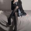 White knee socks thin velvet Japanese jk tall black silk pure thigh sexy white stockings Sy