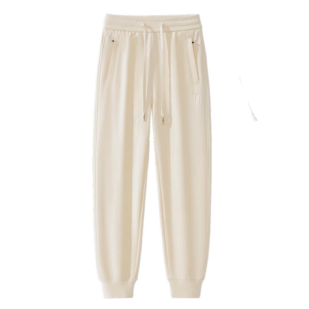 GAGN Women's Slim-Fit Apricot Sweatpants - Heavy Cotton, Spring/Autumn 2025 Collection