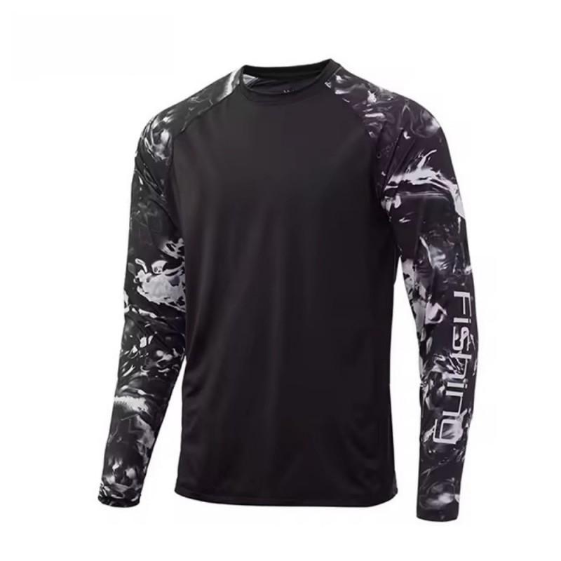 Quick-Dry UV Protection Long Sleeve Fishing Shirt Men Women Summer Outdoor Sports Cycling Jersey