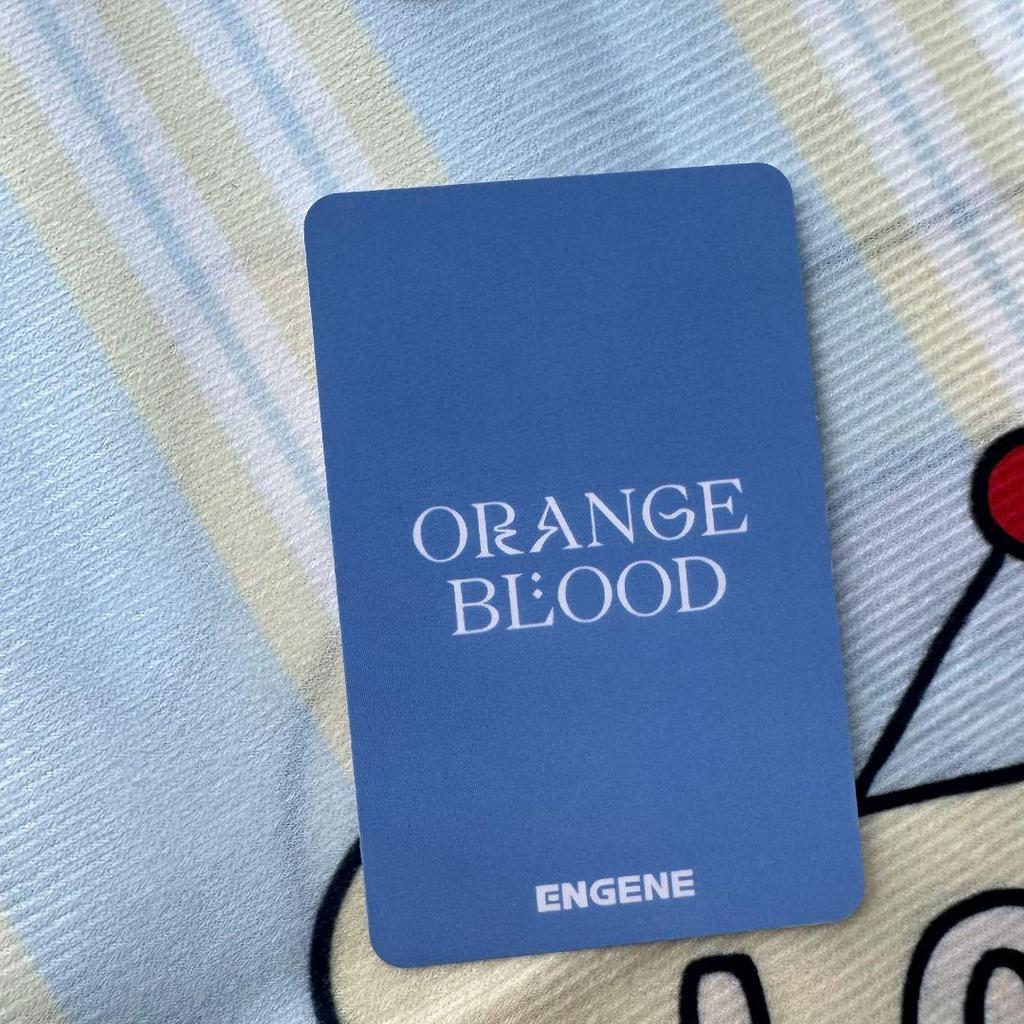 [USED] Niki ENHYPEN Public Broadcast Sanok ORANGE BLOOD Trading Card