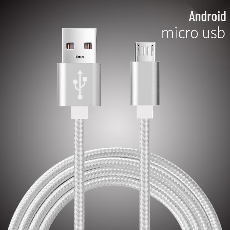 Braided Type-C Fast Charging Nylon Cable for Android - Durable and Tangle-Free