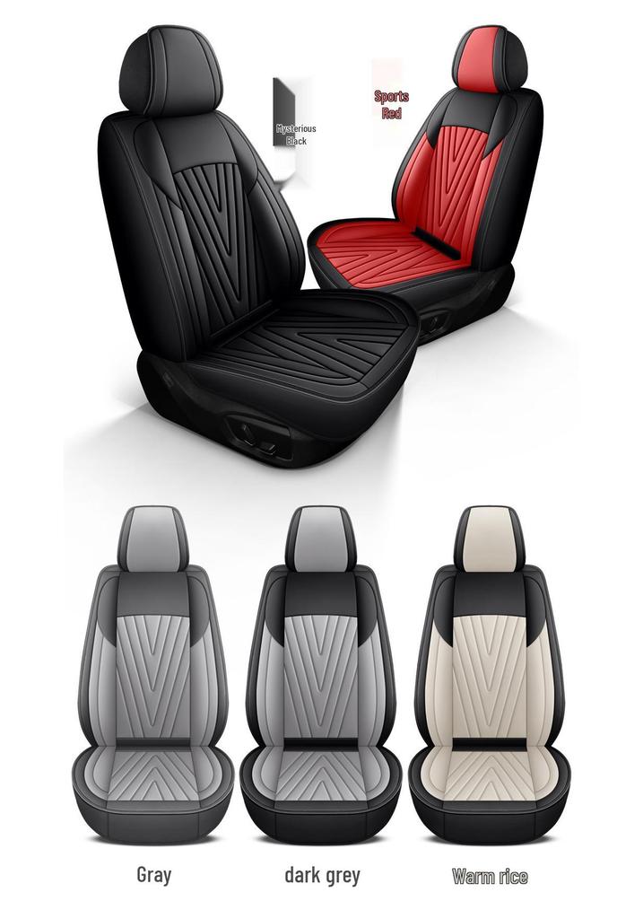 Universal All-Season Leather Car Seat Cover and Cushion