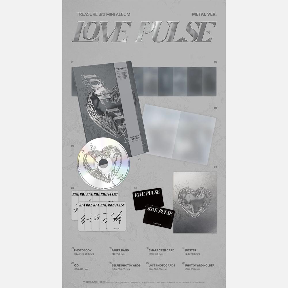 (PRE-ORDER POB) TREASURE - 3rd Mini Album LOVE PULSE (RANDOM)
