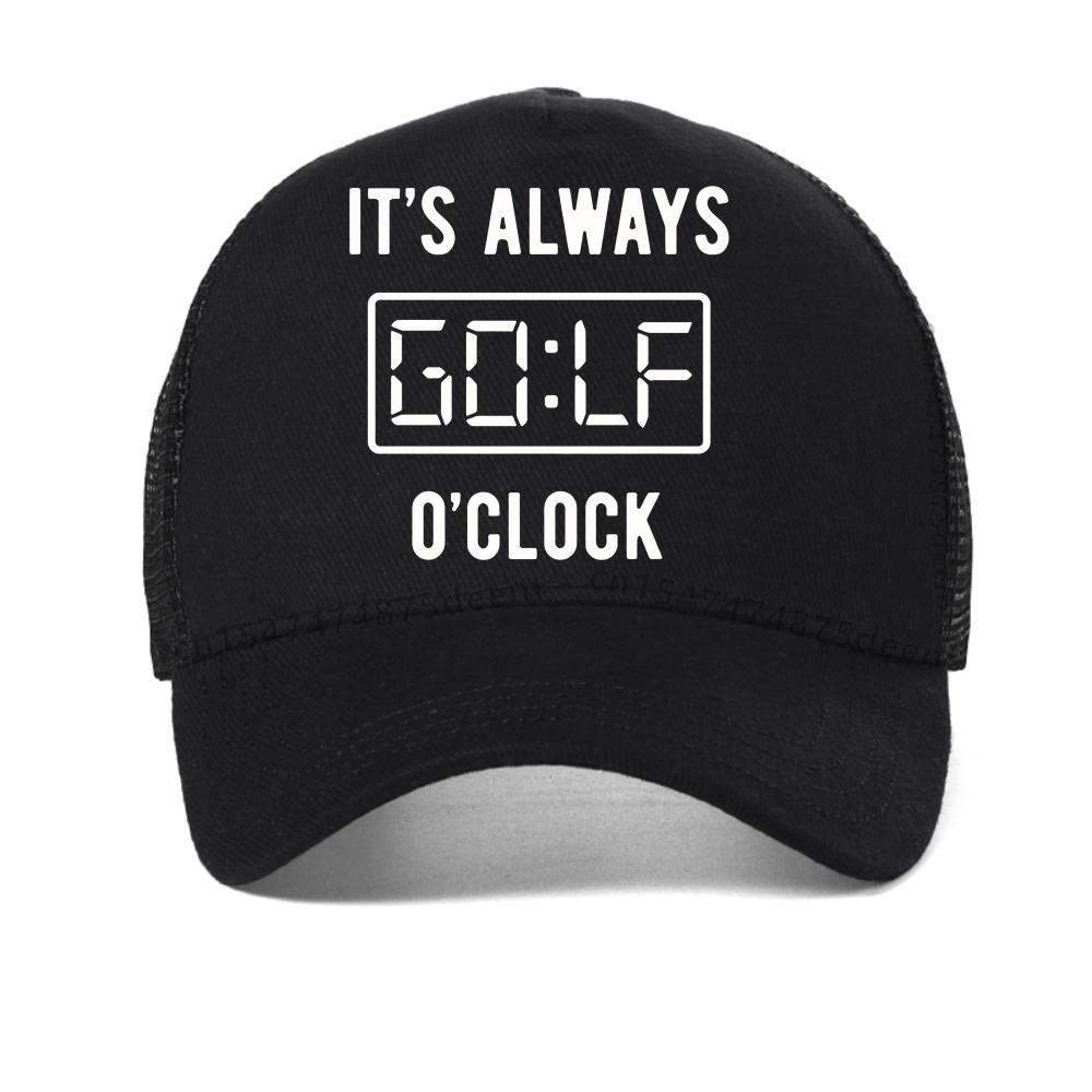Always Golf Clock Personality Baseball Net Caps Summer Outdoor Adjustable Casual Hats Sunscreen Hat Unisex Sports Golf Cap