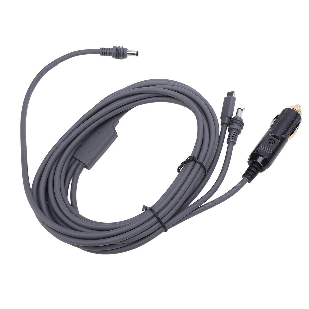 16ft Satellite Cigar Lighter Power Cable 18AWG Waterproofing Satellite Power Cord for RV Car Truck Bus Boat Dish