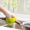 2Pcs Oven Mitt Non-Slip Hanging Ring Anti-scalding Silicone Baking Heat Insulation Hand Clip Holder Kitchen Gadget