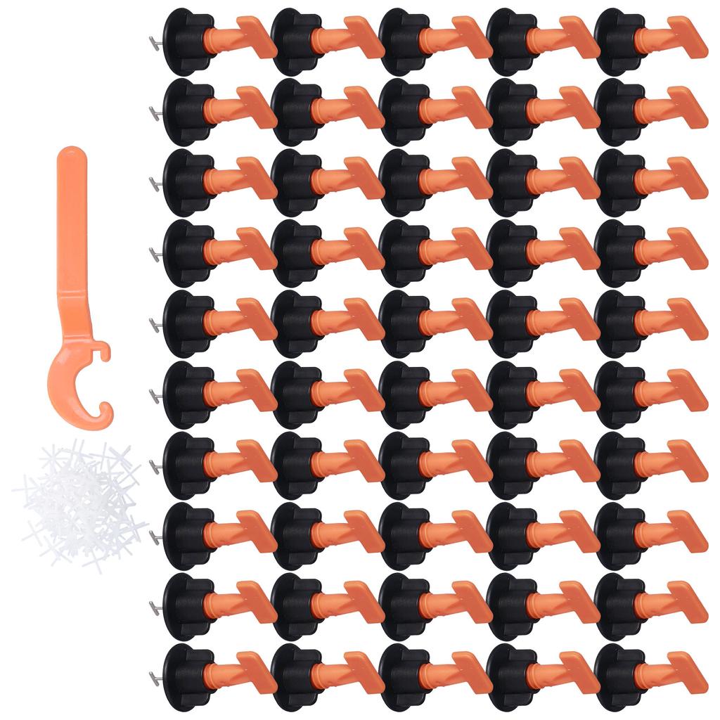 151PCS Tile Leveler Spacer Floor Tile Leveling System Reusable Wall Leveling System with Wrench