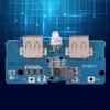 2Pcs 3.7V To 5V Boost Module 2A Dual USB with LED Light for 18650 Lithium Battery