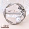 T-Shirt Saum Geknoteter Broschenring Kleidung Accessoires Mode Perlen Taille Metall Ecke Geknoteter Verschluss Seidenschal Hemden Schnallen